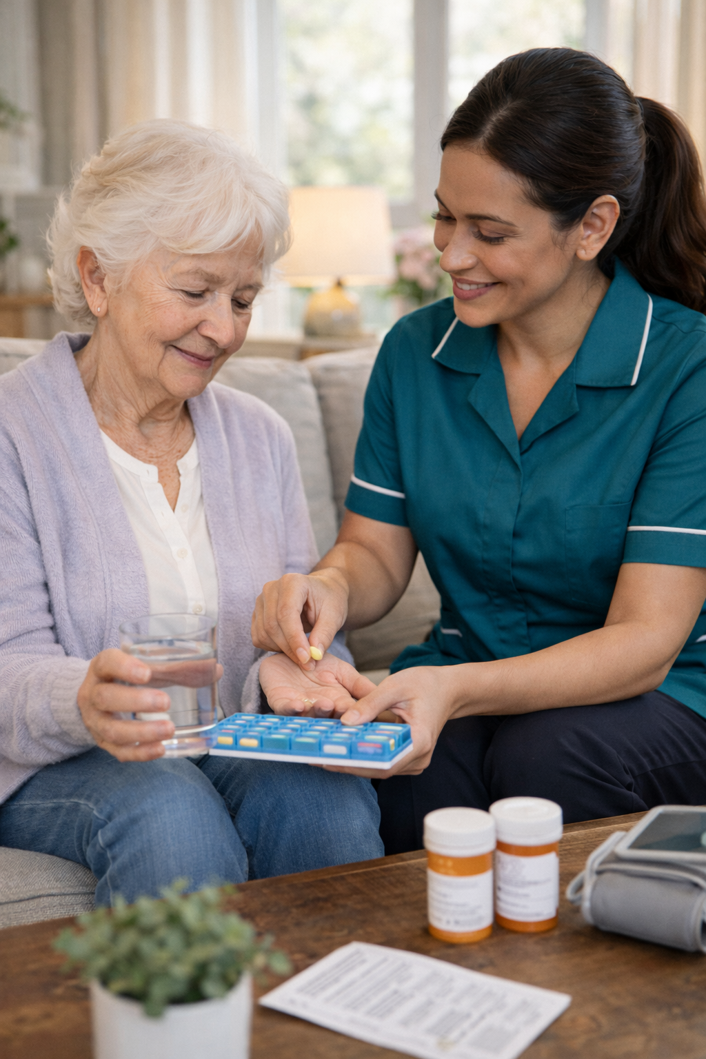 Medication management support in Stafford